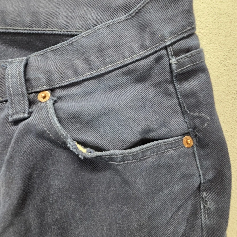VTG Levis 501 Jeans Mens Blue Dark Wash Straight Button Fly Made USA Fits 32x30